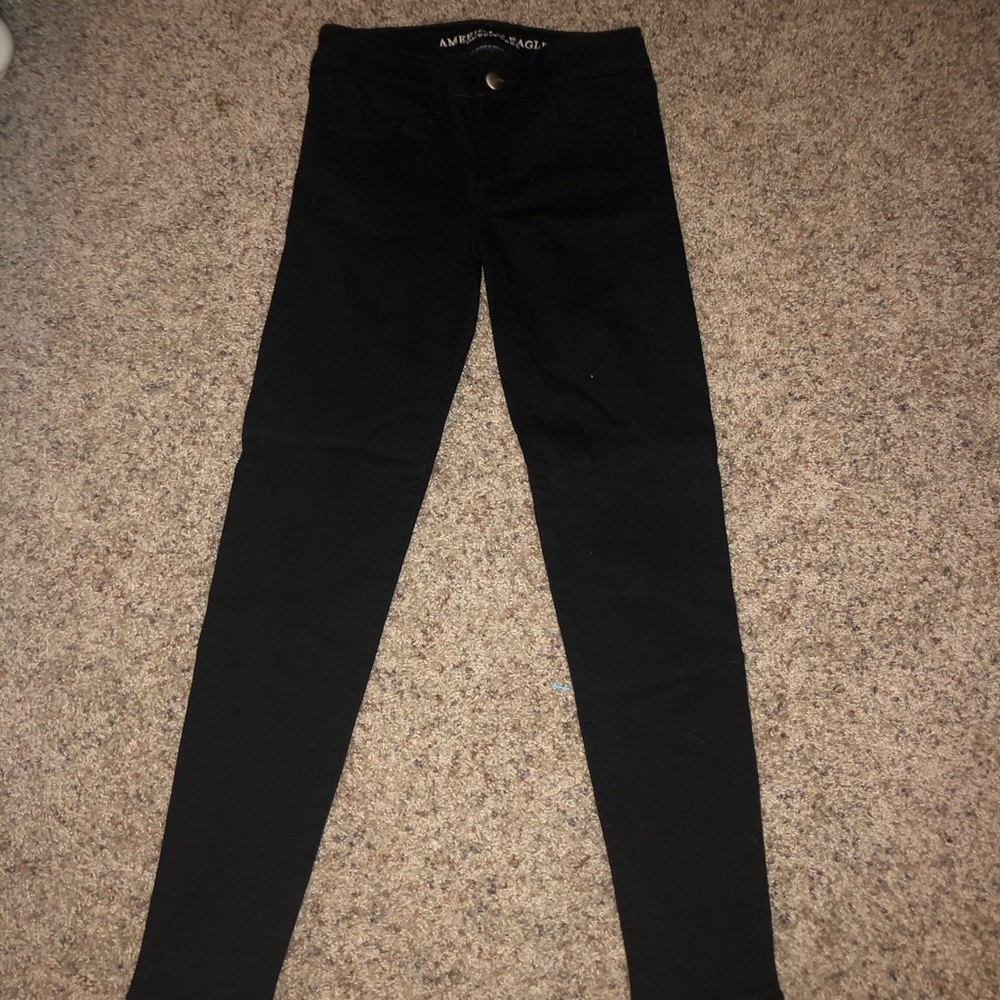 High rise black jeans